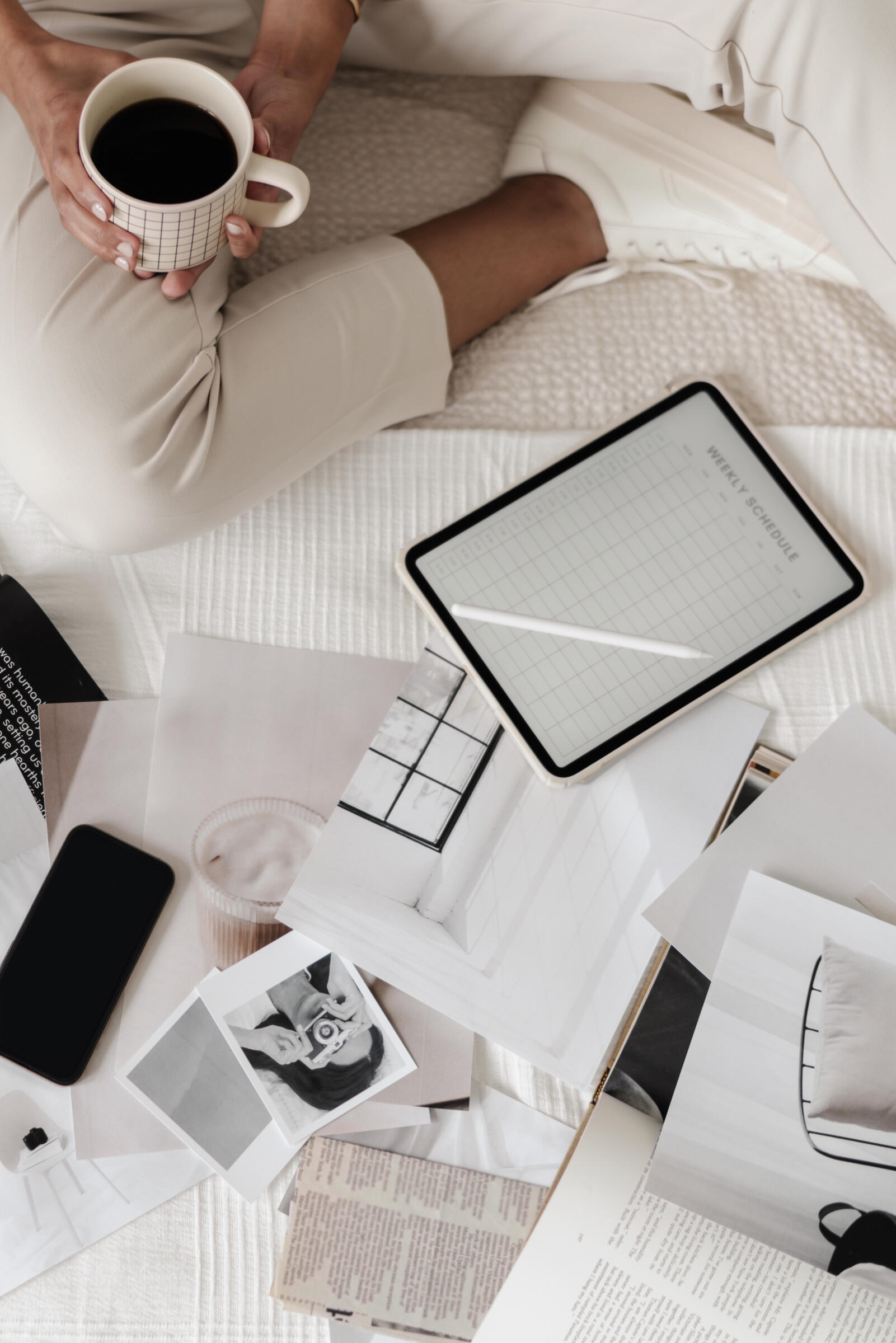 digital-marketing-northern-ireland.jpg Warm-toned desk setup with notebook and coffee, representing a minimalist branding workspace by Seed & Scale